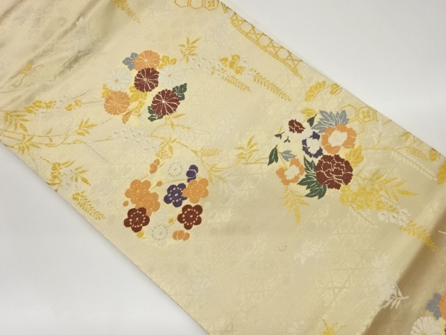 JAPANESE NAGOYA OBI / WOVEN WEEPING SAKURA